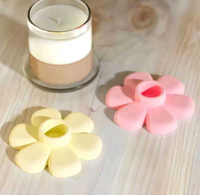 Molde portavela flor