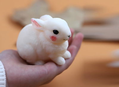 Molde conejitos agazapado