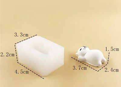 Molde osito acostado