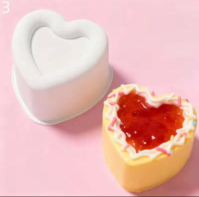 Molde mini torta corazon 
