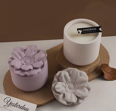 Caramelera flor con tapa