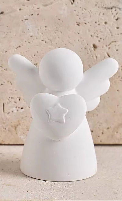 Molde angelito nene corazon 