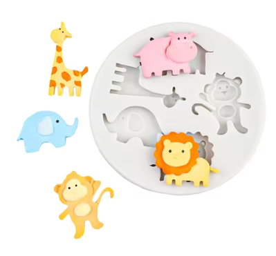 Molde animalitos x5