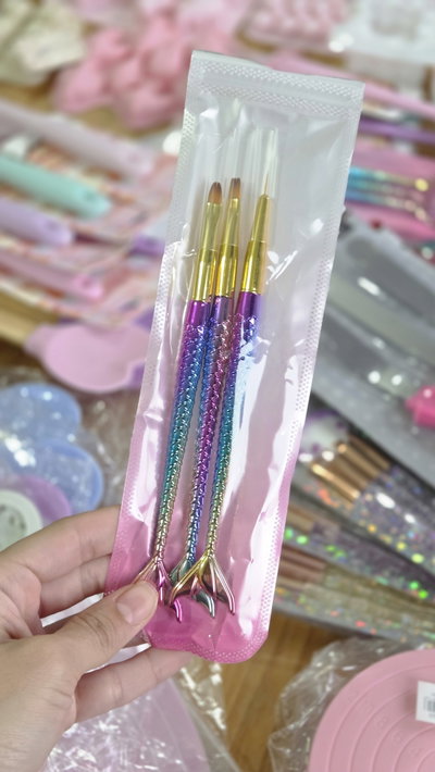 Pinceles x3 sirena (liner)