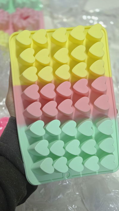 Molde corazones Altos