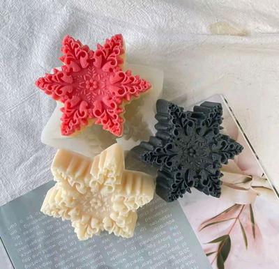 Molde estrella copo navidad