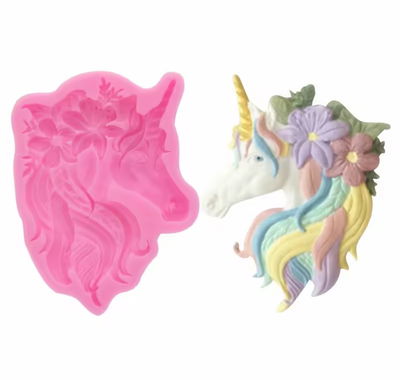 Molde unicornio cara