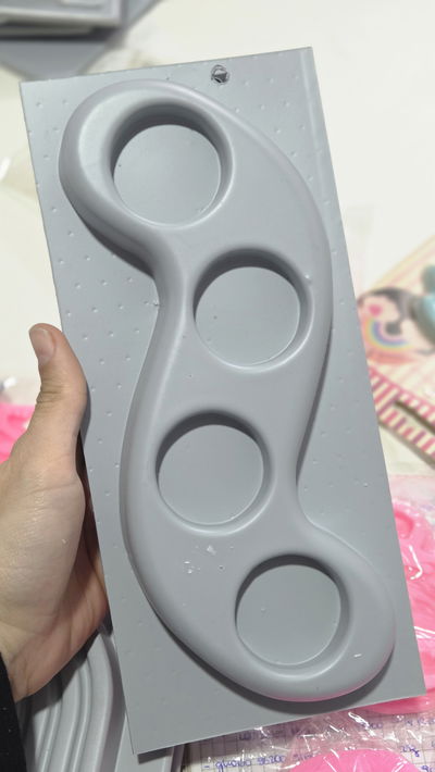 Molde termoformado porta vela x4