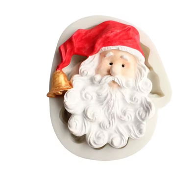 Molde cara papá noel