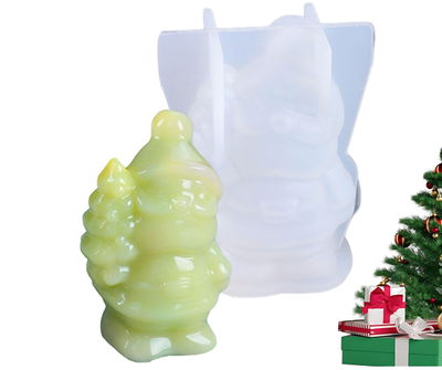 Molde mini papa noel con pino