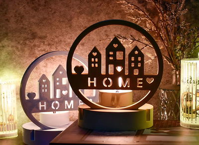 Molde home porta vela