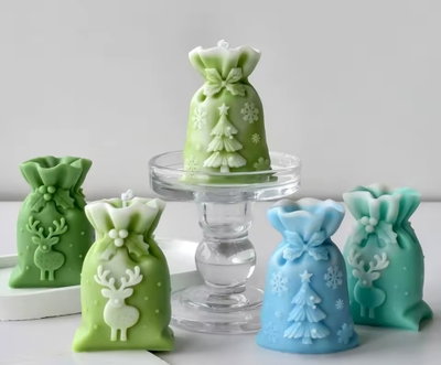 Molde bolsitas navideñas