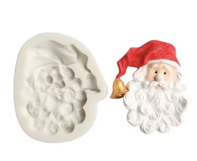 Molde cara papá noel