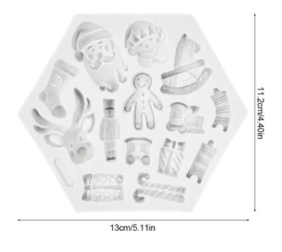 Molde set navideño