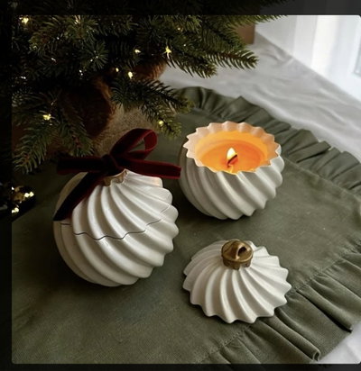 Molde esfera caramelera navideña