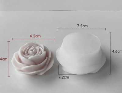 Rosa abierta 3d