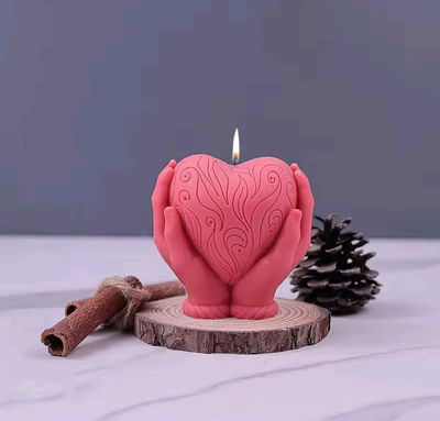 Molde corazon manos