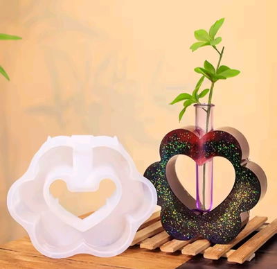 Molde florero flor