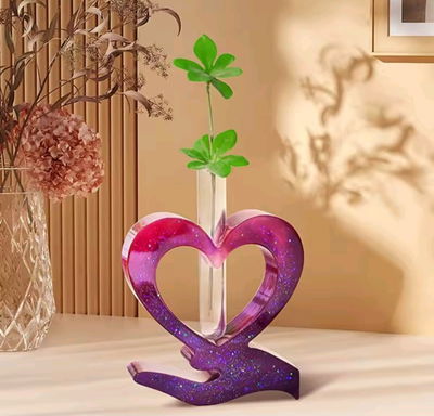 Molde florero corazon 