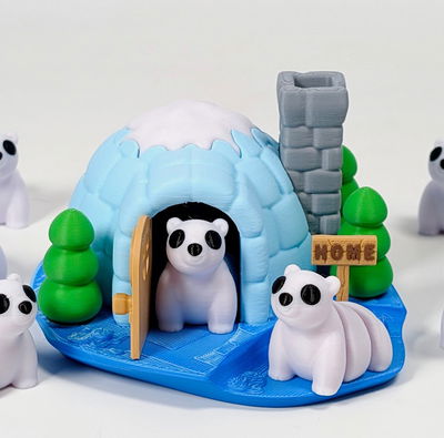 Diorama Casa Igloo