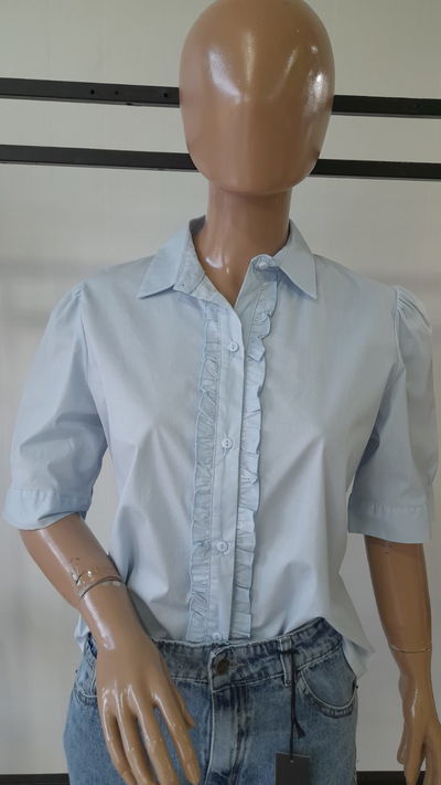 Camisa poplin manga princesa