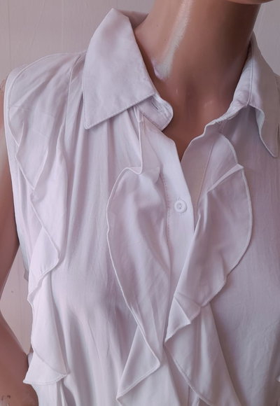 Blusas fibrana con volados