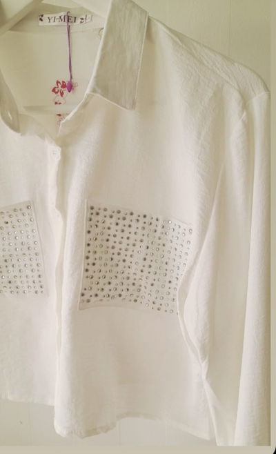 Camisa Crop c/stras