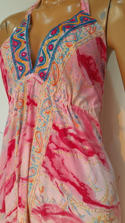 Vestido largo estampado