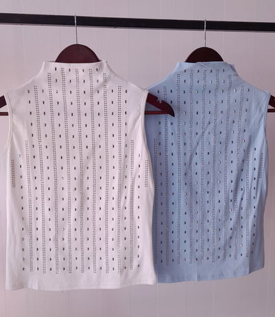 Musculosa algodón con stras
