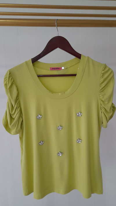 Remera modal princesa con stras