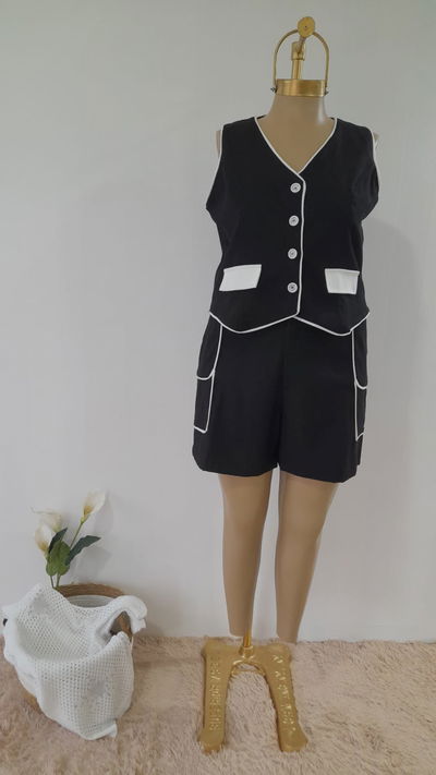 Conjunto chaleco + sastrero 