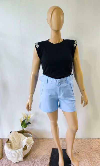 Shorts Sastrero lino con Cinto