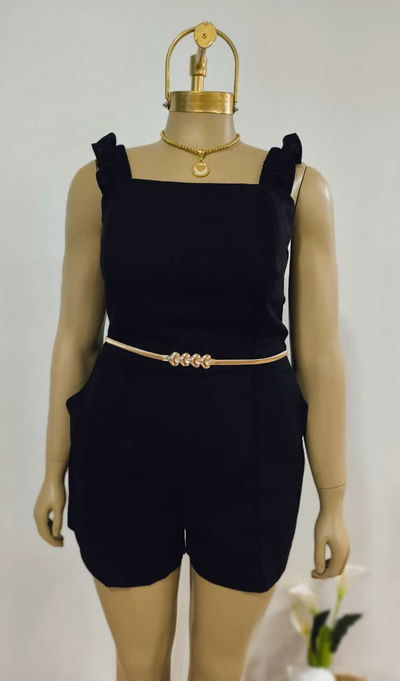 Monito de Lino Negro y beige