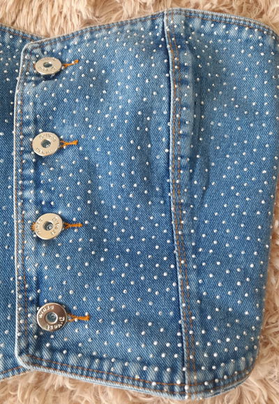 Straple jeans c/stras 