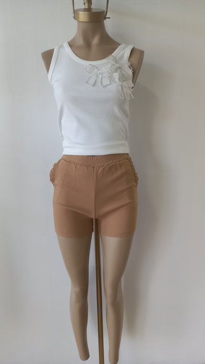 Short dama corto bengalina marrón