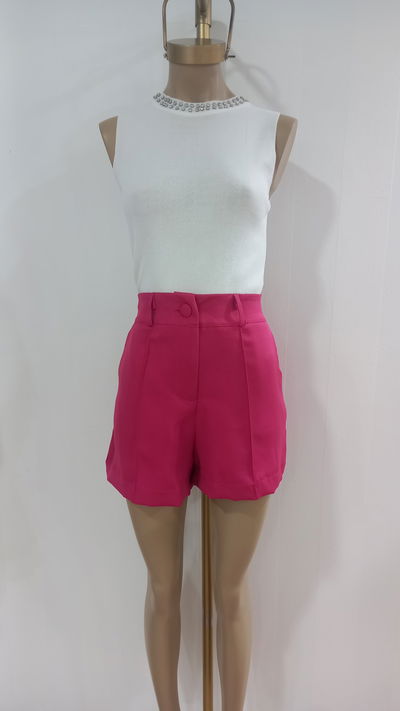 Short dama fuccia sastrero