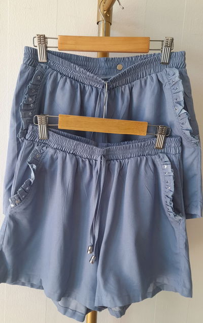 Short simil jeans c/stras