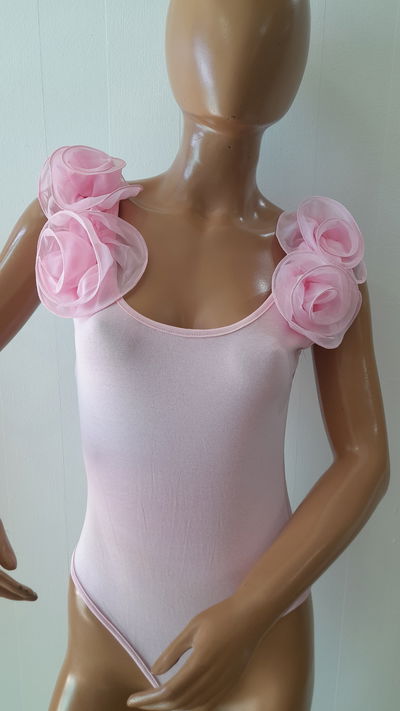 Body algodón c/ flor tul
