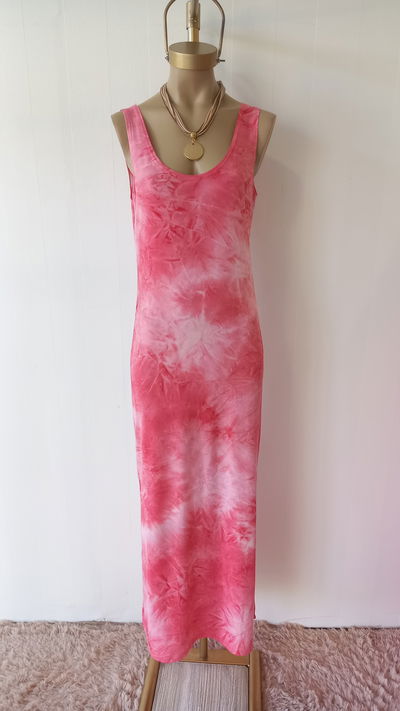 Vestido largo seda fría