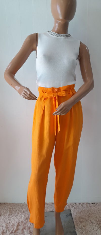 Pantalón lino c/lazo