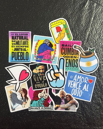 Stickers Cristina y Néstor Kirchner x15und