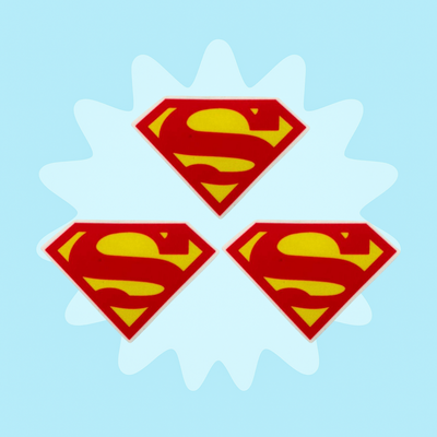 3 Parches Superman