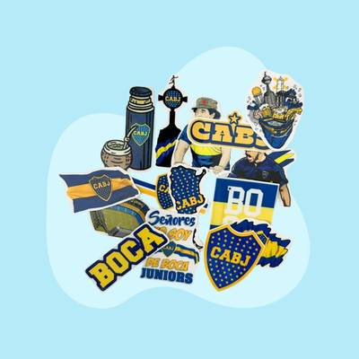 15 Stickers Boca Juniors 