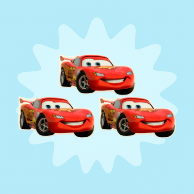 3 Parches Rayo Mcqueen Cars