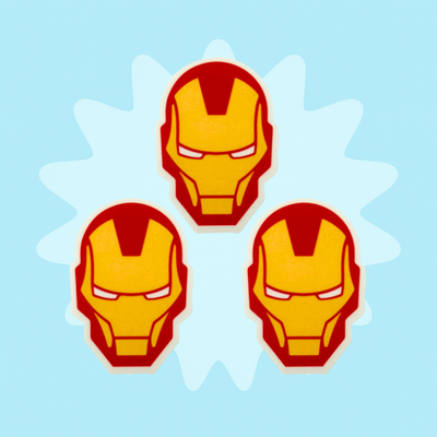 3 Parches Iron Man