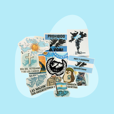 15 Stickers Malvinas Argentinas 
