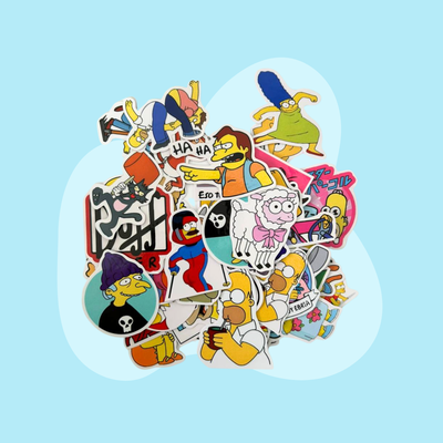 15 Stickers de Los Simpsons 