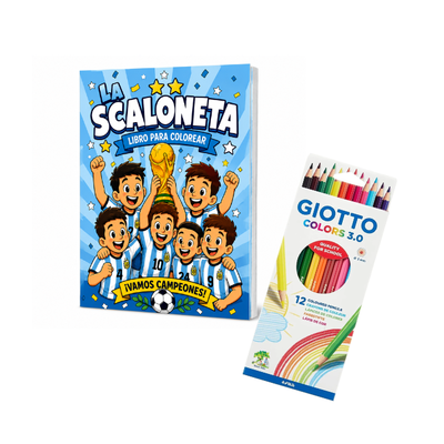 Libro Para Colorear Messi+ 14 lápices 