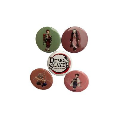 5 Pin Prendedor - Demon Slayer