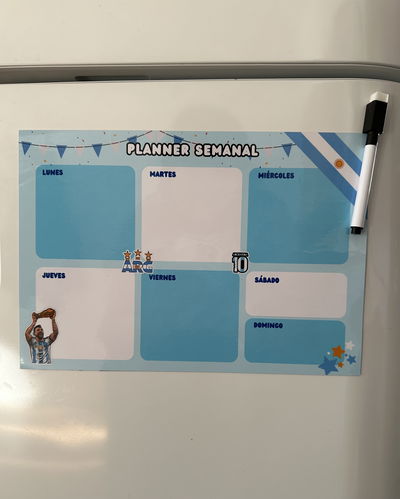 Planner Semanal Messi + Marcador